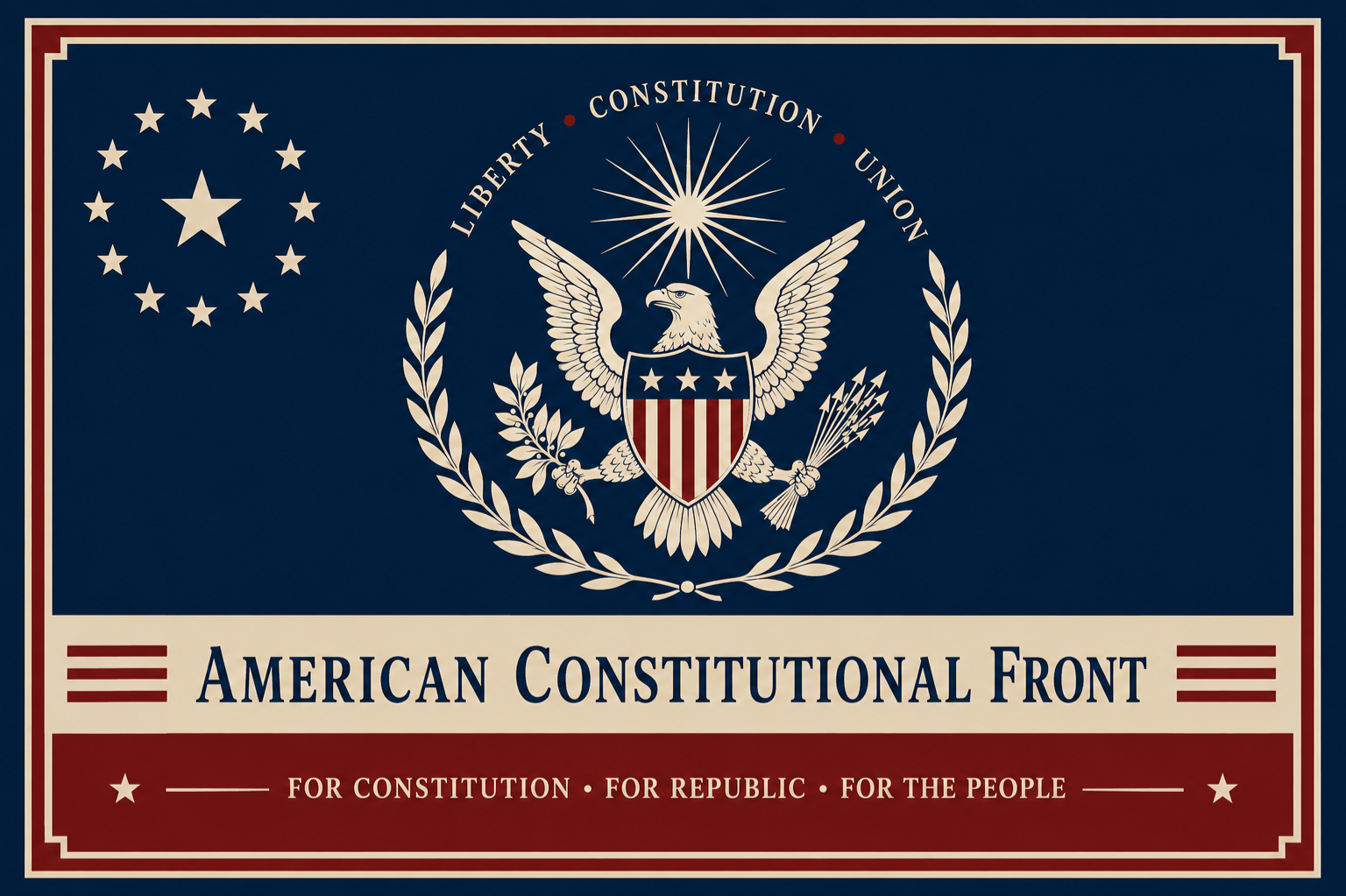 Constitutional Flags American Constitutional Front Flag - Pax Historia