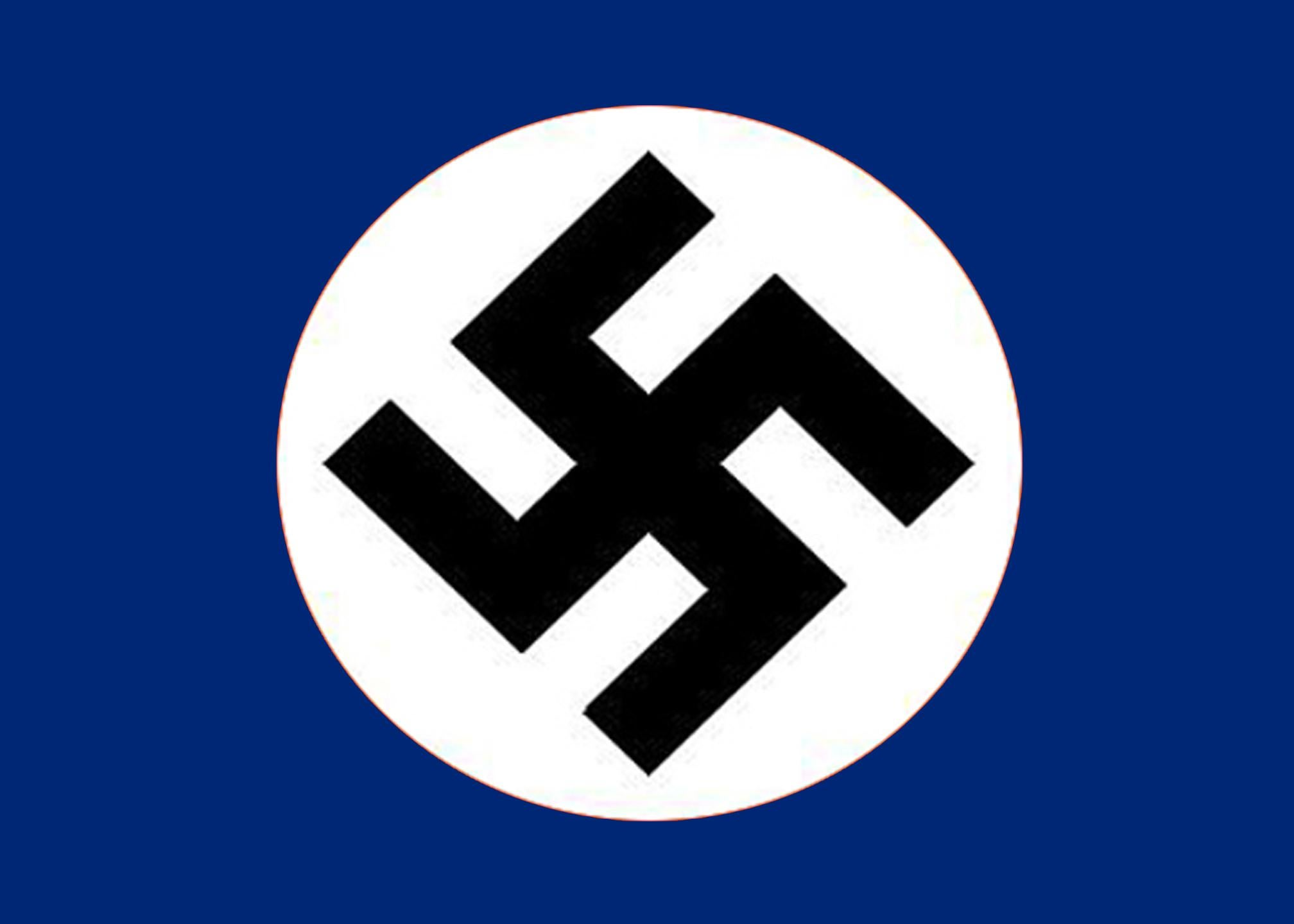 Blue Swastika Flag (Less aggressive) - Pax Historia