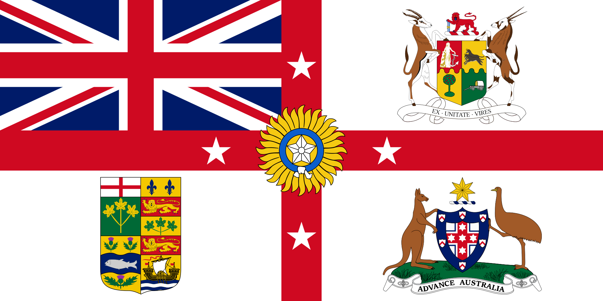 British Flag: Unified British Empire (First Variation) - Pax Historia