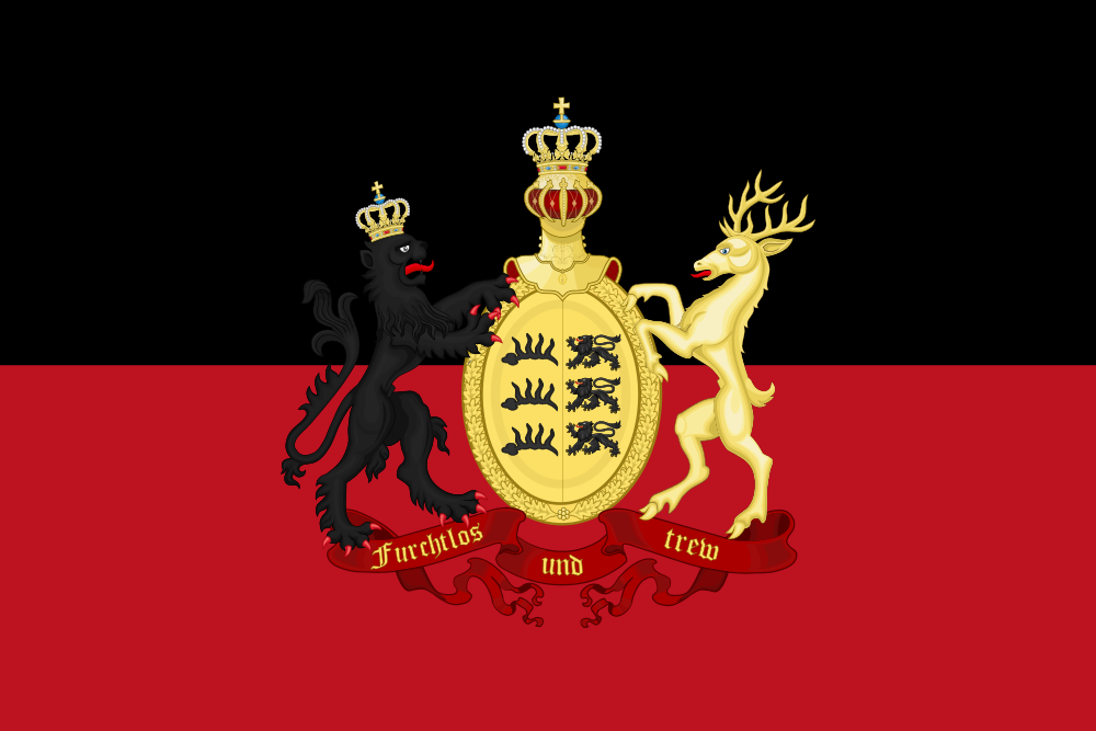 Flag of Kingdom of Württemberg (1917-) (Pax Historica) - Pax Historia