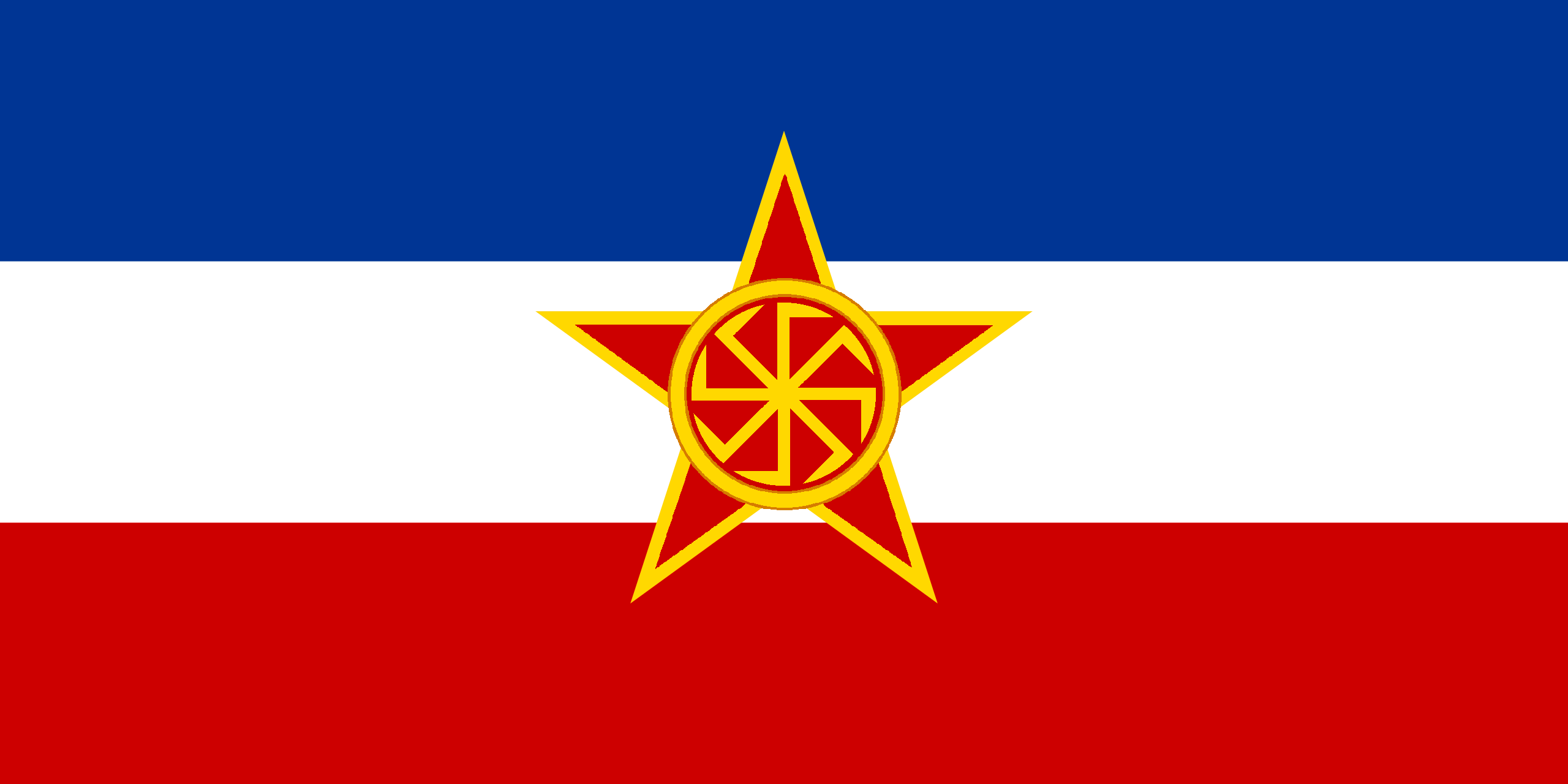 Flag of the Slavic Union - Pax Historia