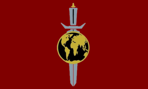 Futuristic Interstellar Terran Imperium Flag - Pax Historia
