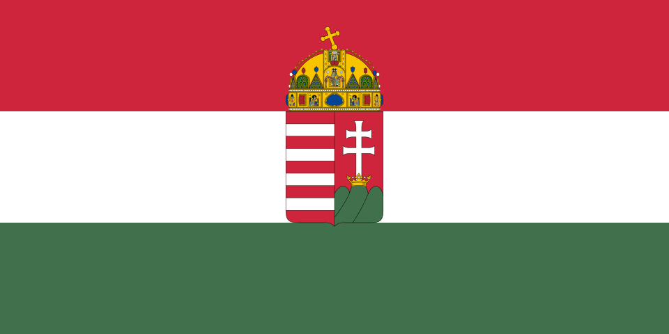 Hungarian Flag: Kingdom of Hungary State Flag (April Laws) - Pax Historia