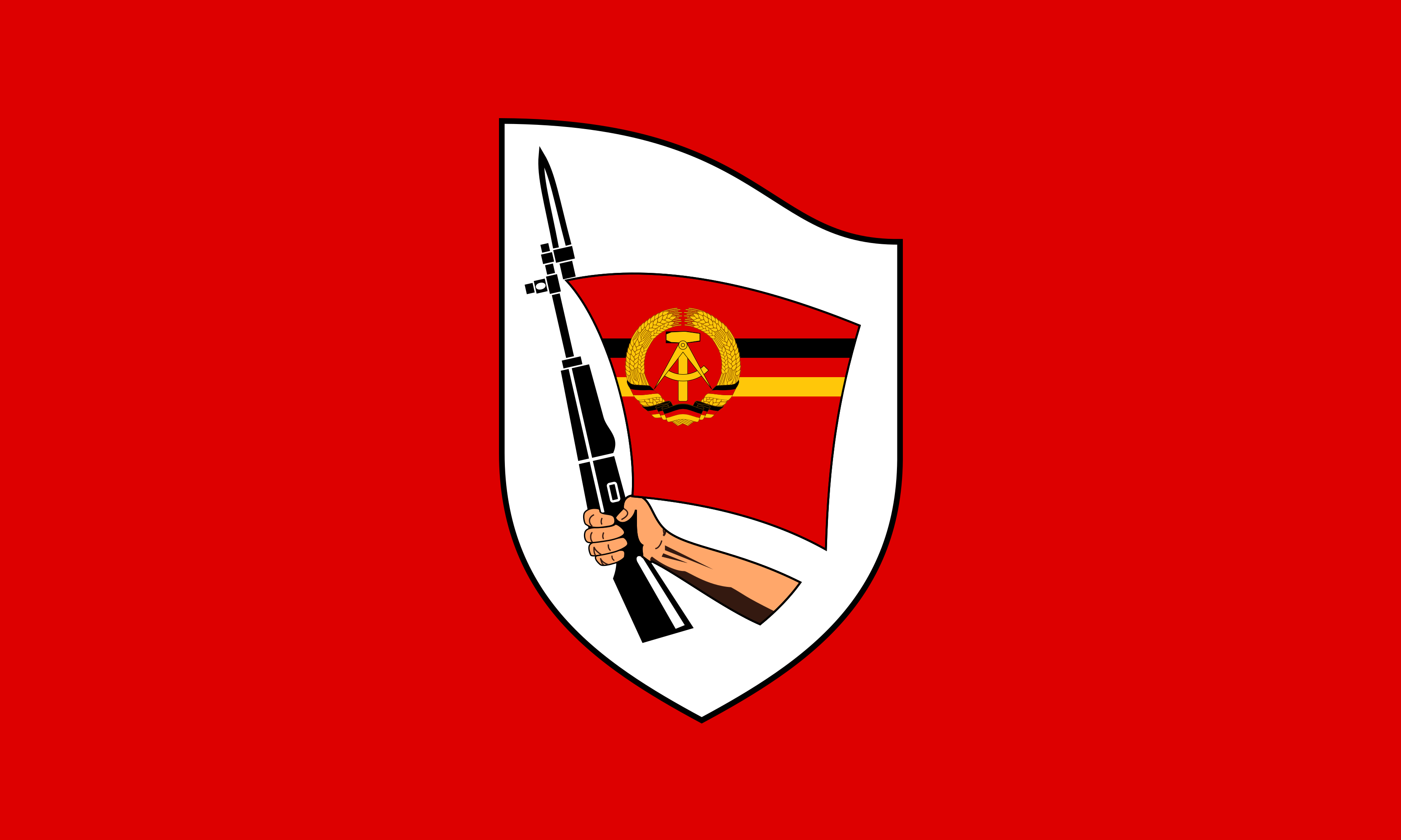 Drapeau De La Stasi (RDA) – AZ FLAG – 90x90cm – Neuf Avec étiquettes