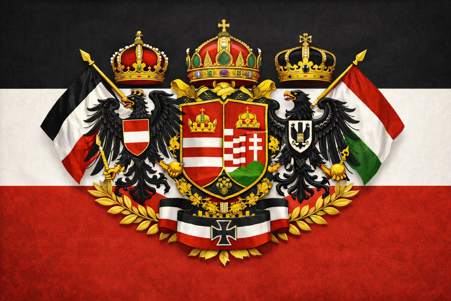 Triple Empire Flag (1917-1919) - Pax Historia