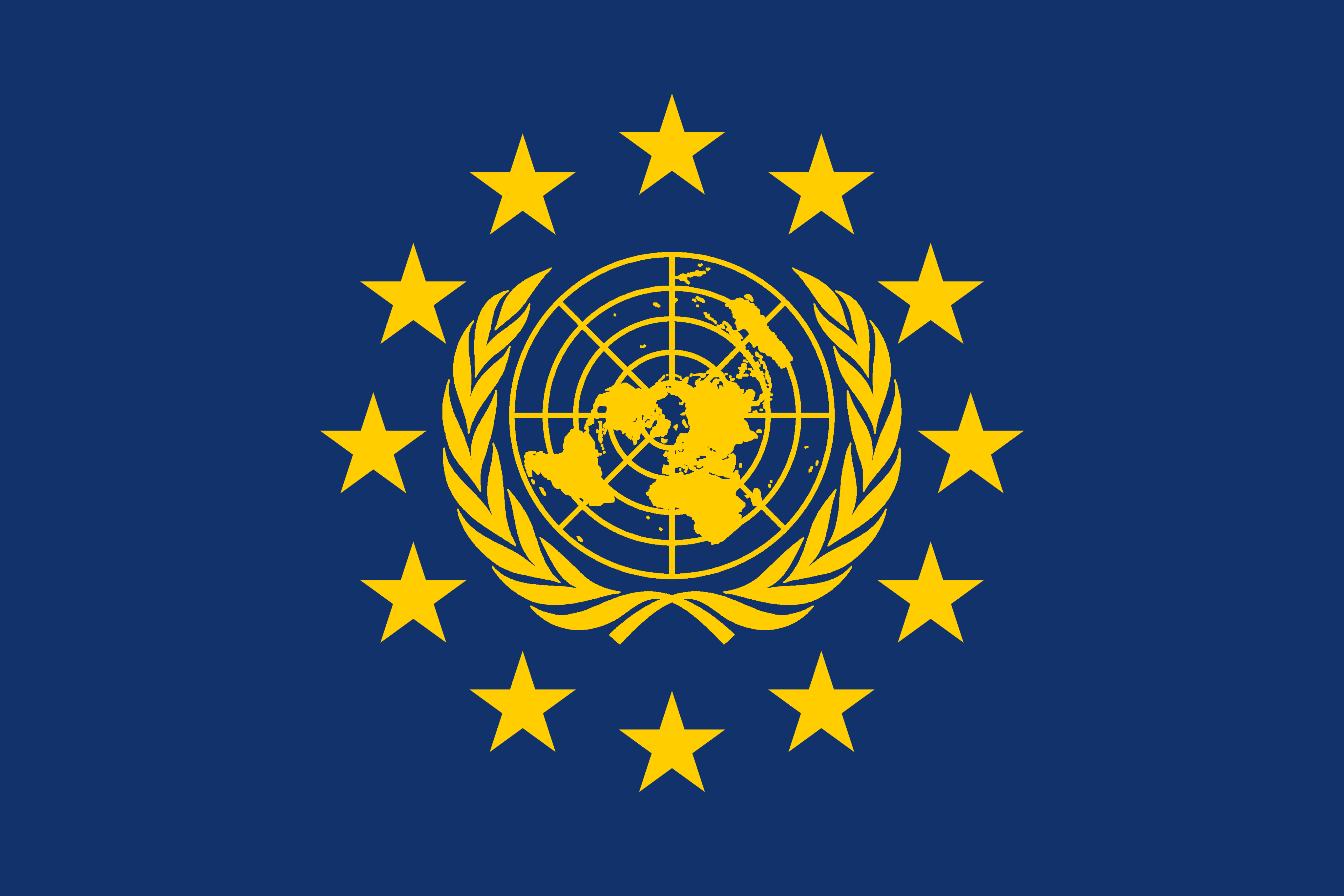 United Nations Symbol Flag